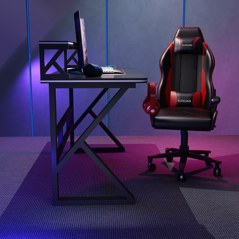 שולחן מחשב ענק עם מדפים דגם RSM-1064 רוחב 1.2 מטר ROSSO ITALY - יבואן רשמי