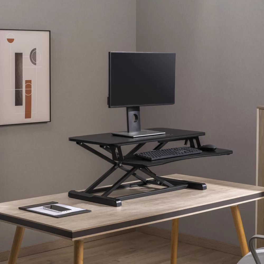 עמדת עבודה הידראולית מתכווננת למצב ישיבה/עמידה LUMI / Audioline STD-01 - יבואן רשמי