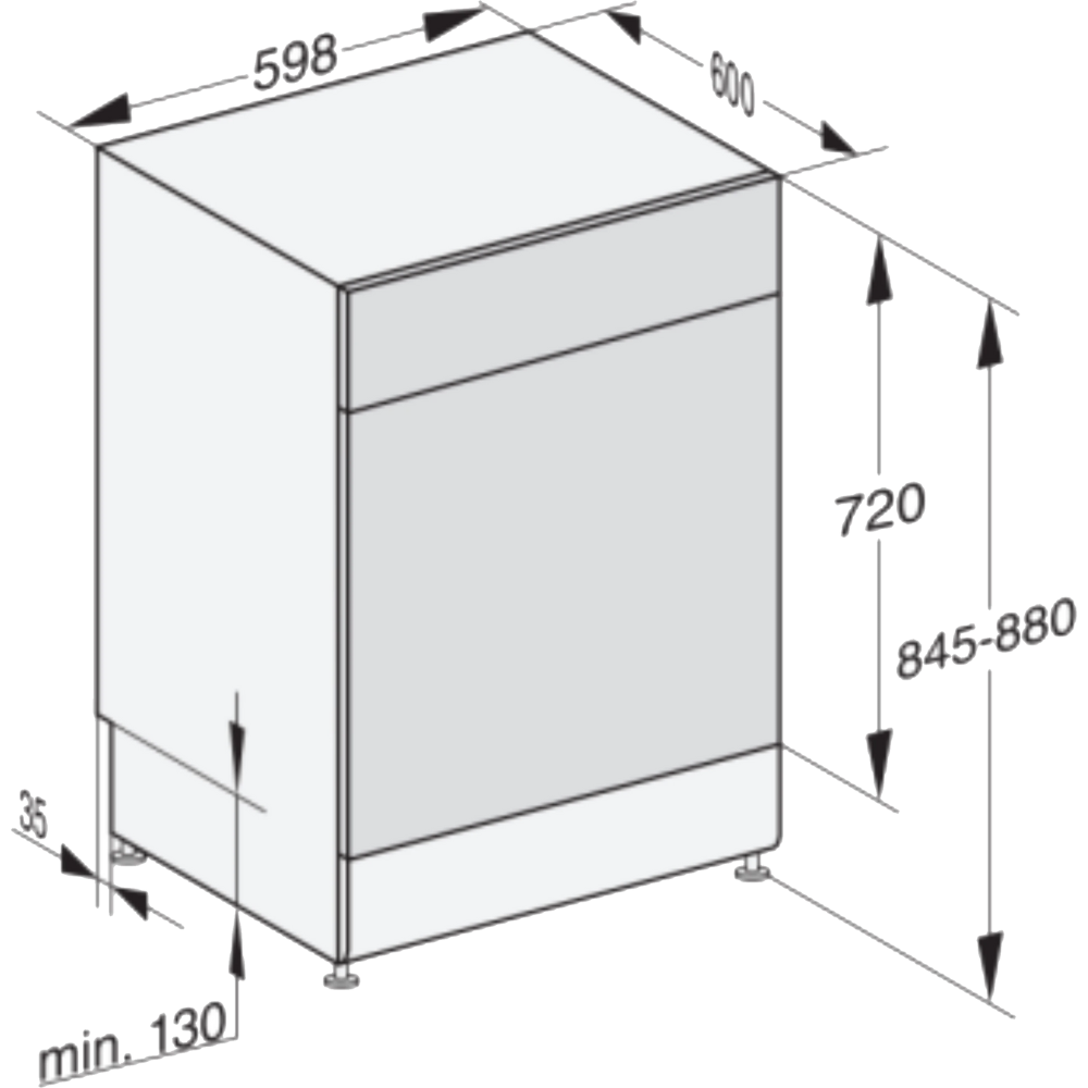 מדיח כלים 60 ס"מ 13 מערכות כלים Miele G5110 CLST - גימור נירוסטה - יבואן רשמי