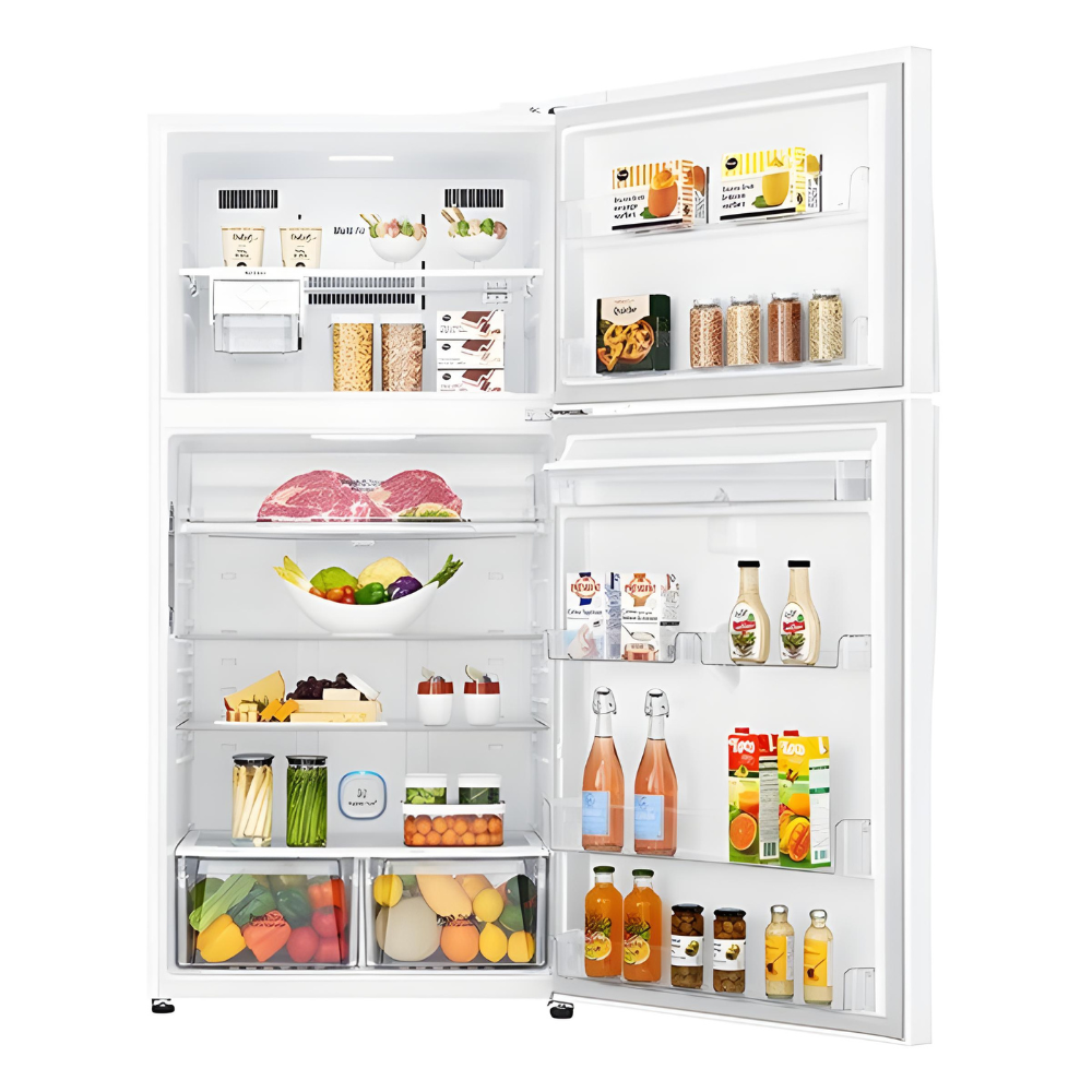 מקרר מקפיא עליון LG אל ג’י GR-M6981WE עם התקן שבת לבן - יבואן רשמי