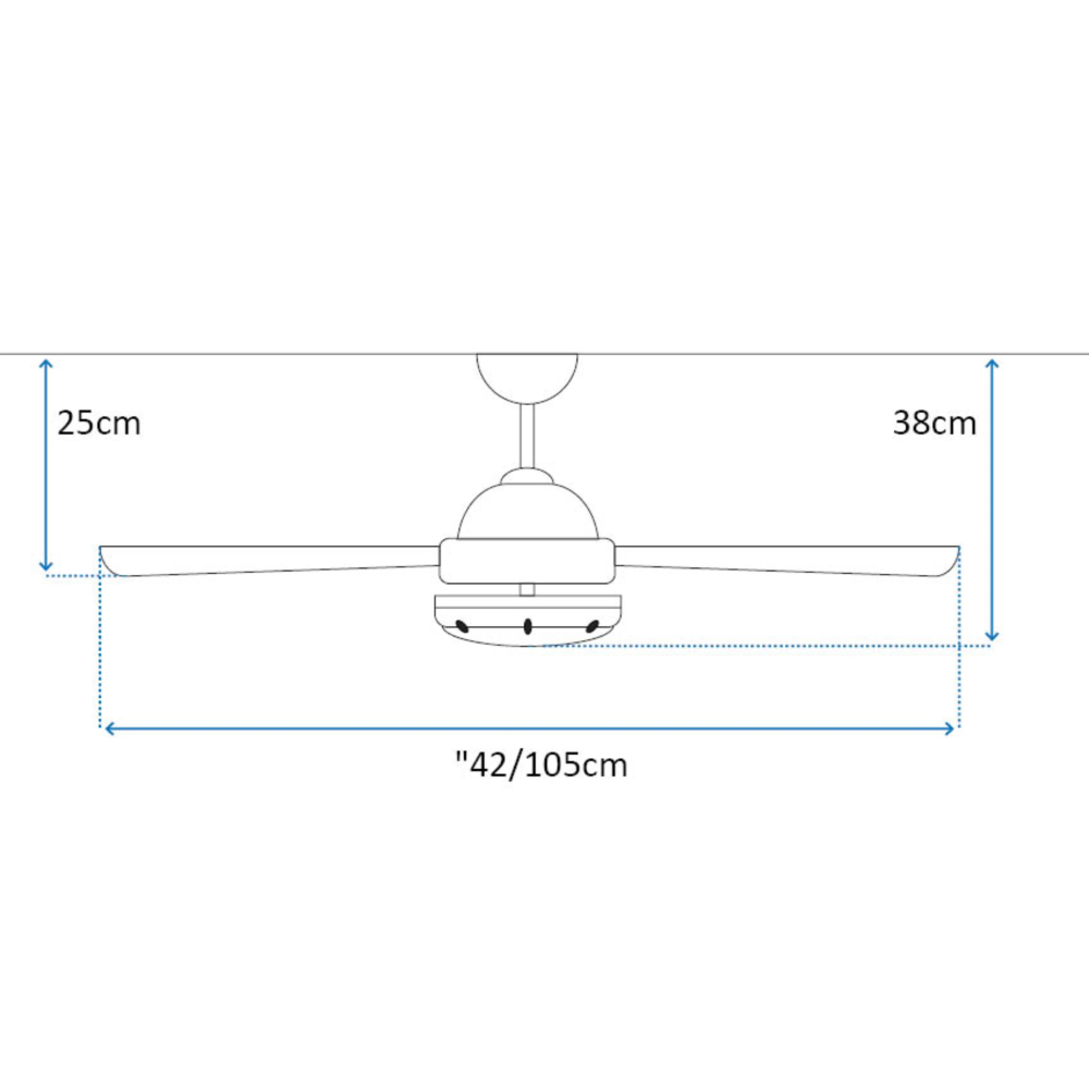 מאוורר תקרה Westinghouse Longwood 28W "42 - צבע לבן בשילוב אלון שנתיים אחריות ע"י - יבואן הרשמי