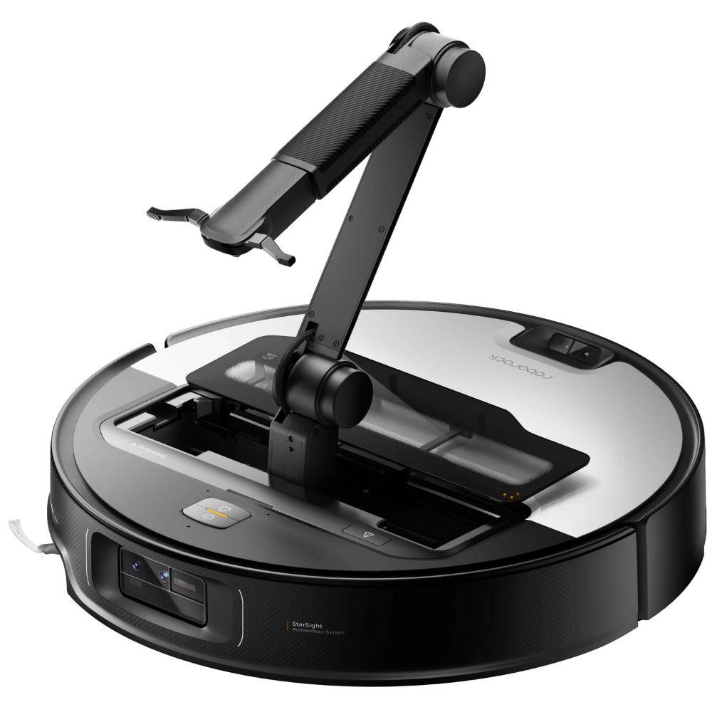 שואב אבק רובוטי עם זרוע נשלף Roborock Saros Z70 - צבע שחור אחריות ע"י - יבואן הרשמי