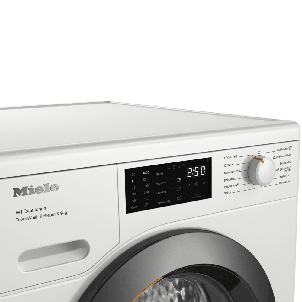 מכונת כביסה פתח חזית 9 ק"ג Miele WED385 במהירות 1400 סל"ד - צבע לבן - K.B.V