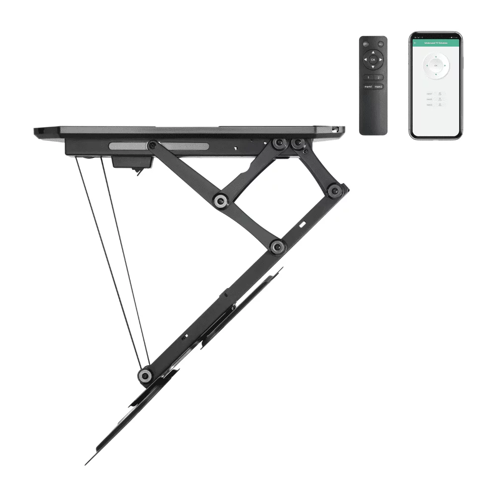 זרוע חשמלית תקרתית מתקפלת חכמה לגודל מסך עד 55″ Lumi Legend / Brateck PLB-M0544AI - יבואן רשמי