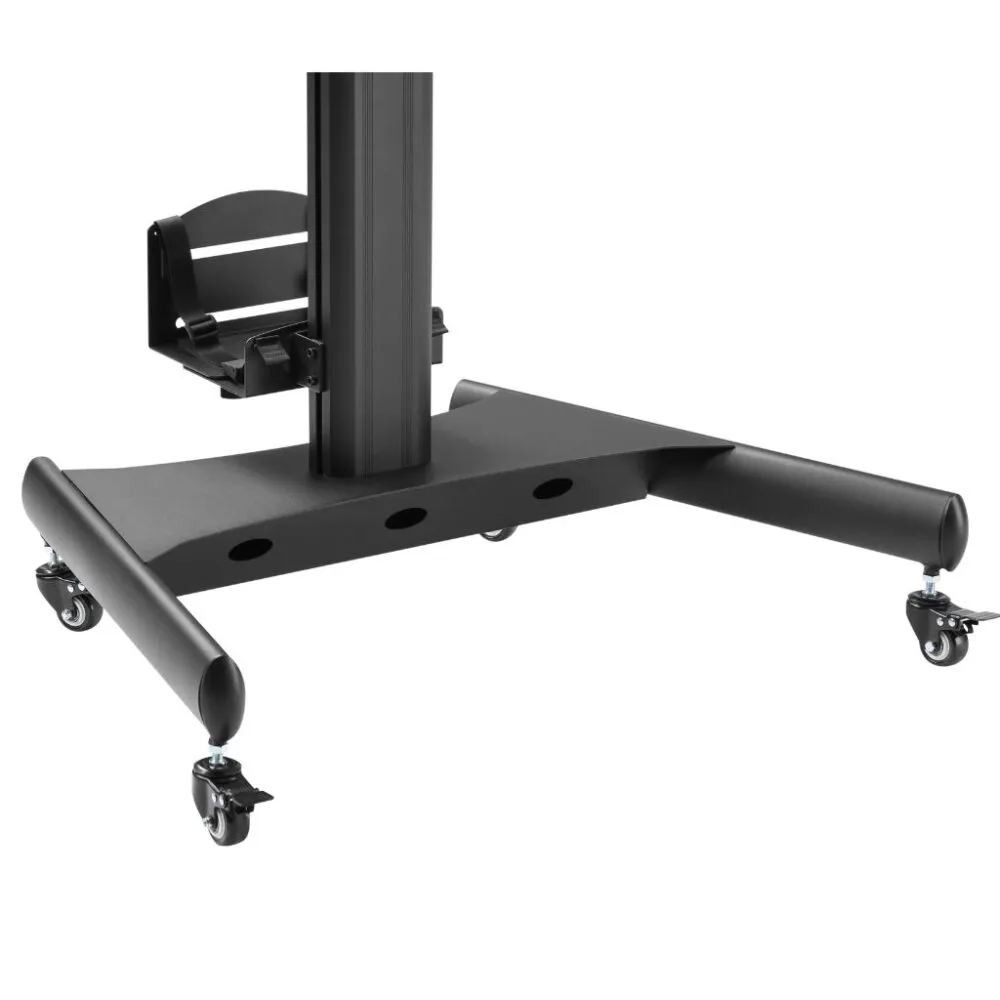 עגלה / עמדת עבודה ניידת עם מעמד למחשב נייח, מקלדת, עכבר למסכים עד 32״ Lumi Legend / Brateck FWS05-1 - יבואן רשמי