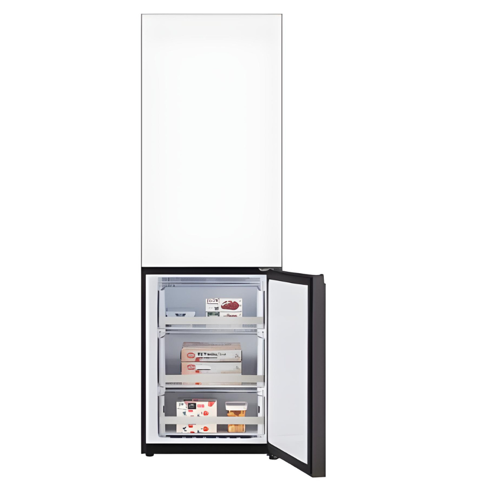 מקרר 2 דלתות מקפיא תחתון 344 ליטר LG GR-B374WG No Frost - זכוכית לבנה - יבואן רשמי