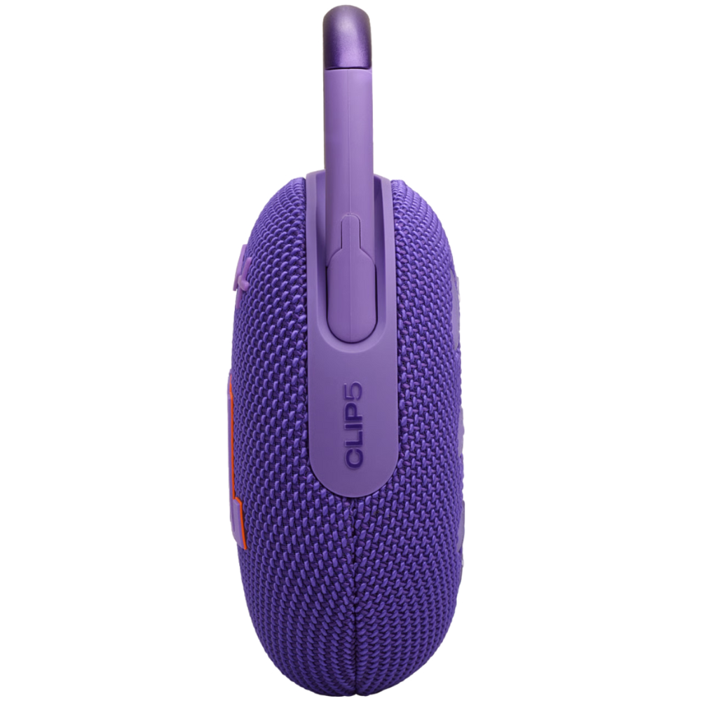 רמקול אלחוטי JBL Clip 5 IP67 7W - צבע סגול שנה אחריות ע"י - יבואן הרשמי