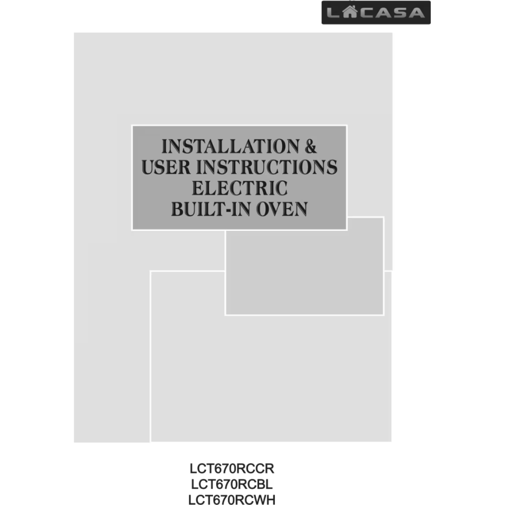 תנור בנוי 60 ס"מ לקאזה דגם LCT670RCBL שחור - יבואן רשמי
