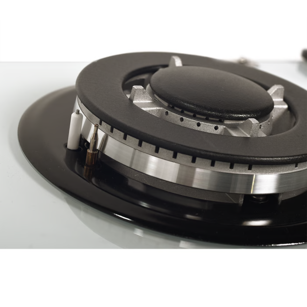 כיריים Electra יבואן רשמי 100119/8800 זכוכית לבנה 5 להבות - אחריות - יבואן רשמי