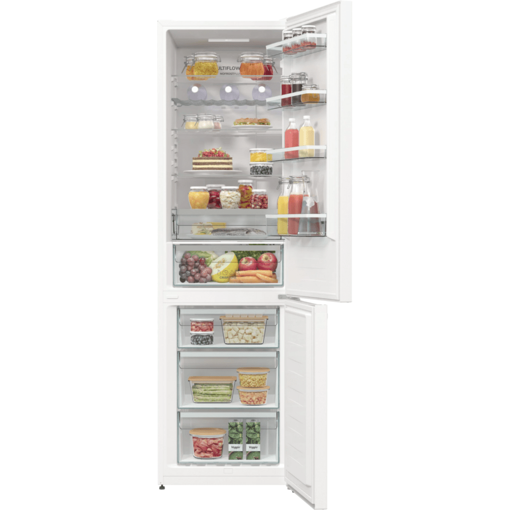 מקרר מקפיא תחתון 331 ליטר נטו gorenje NRK6202AW4 - גימור לבן - K.B.V
