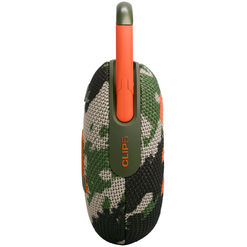 רמקול אלחוטי JBL Clip 5 IP67 7W - צבע ירוק צבאי שנה אחריות ע"י - יבואן הרשמי