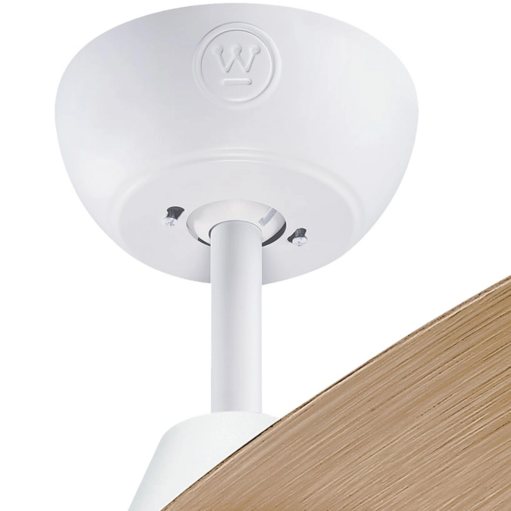 מאוורר תקרה כנפיים מתהפכות Westinghouse Talia 28W "52 - צבע לבן/ אלון שנתיים אחריות ע"י - יבואן הרשמי