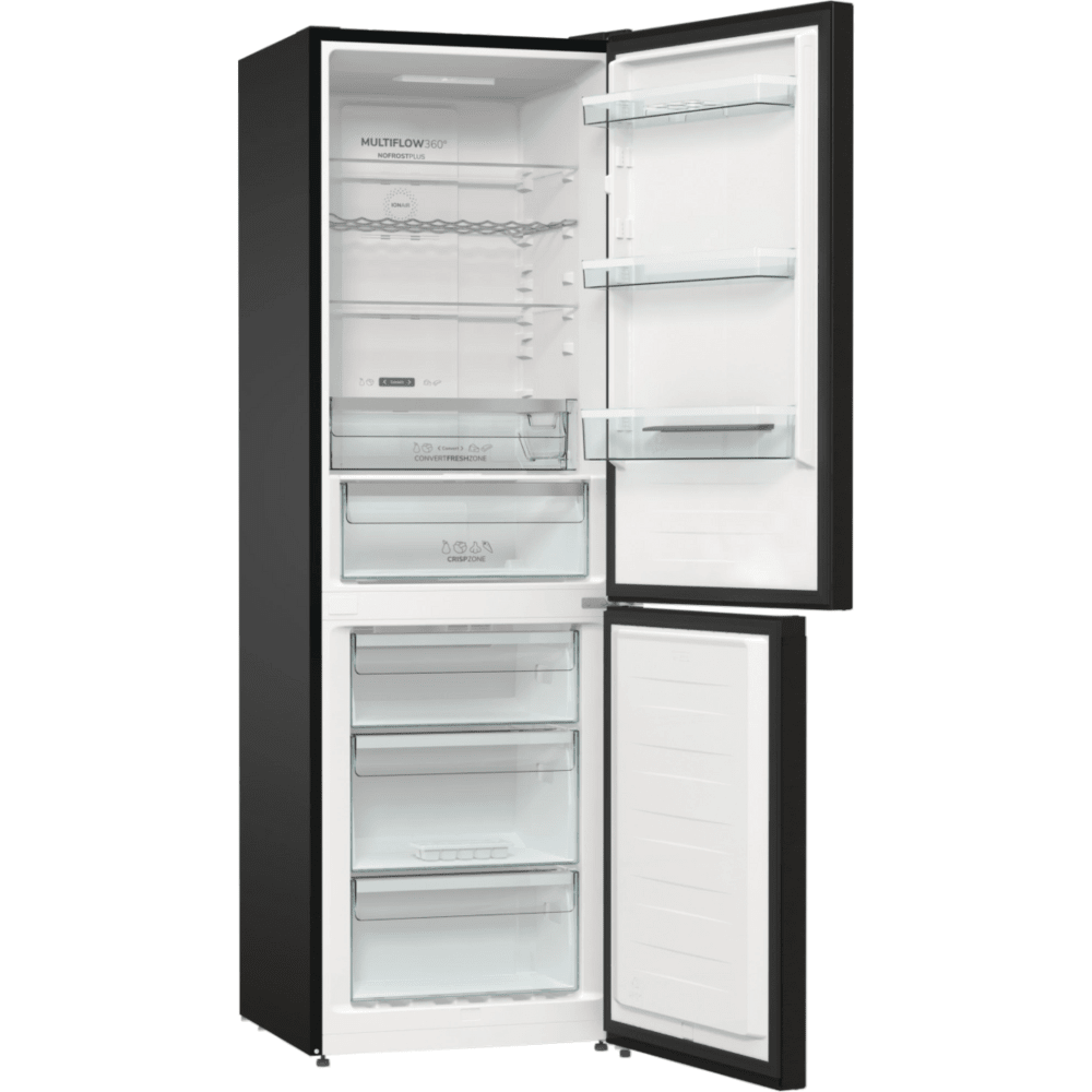 מקרר מקפיא תחתון 300 ליטר Gorenje NRK619EABXL4 יחידה - צבע נירוסטה מושחרת - K.B.V