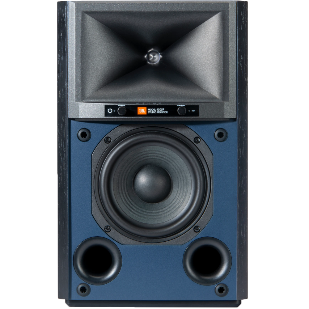 מוניטורים אולפניים JBL 4305P Hi-Fi Studio Monitor 2x150W AIO - צבע שחור חמש שנות אחריות ע"י - יבואן הרשמי