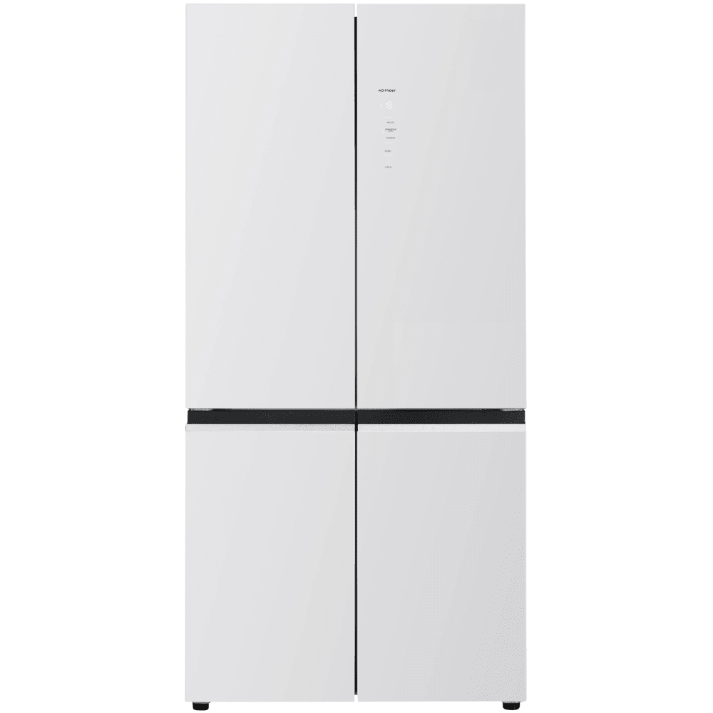 מקרר 4 דלתות מקפיא תחתון 600 ליטר נטו Electra EL6700GW - גימור זכוכית לבנה - K.B.V