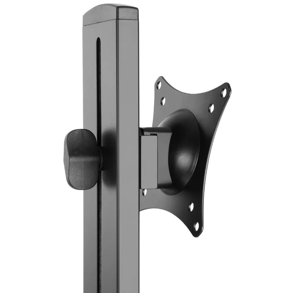 עמדת עבודה הידראולית למסך מחשב, מקלדת ועכבר עם תופסן קיר למחשבים נייחים Lumi Legend / Brateck WWS05-01 - יבואן רשמי