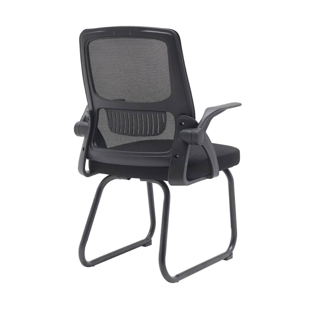 כסא אורחים אורטופדי דגם RSM-1048 לחדר המתנה ROSSO ITALY - צבע שחור - יבואן רשמי