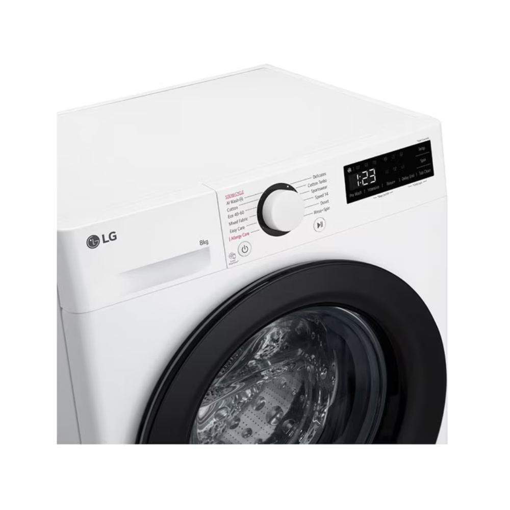מכונת כביסה פתח חזית LG אל ג'י LG VB8014WH - יבואן רשמי