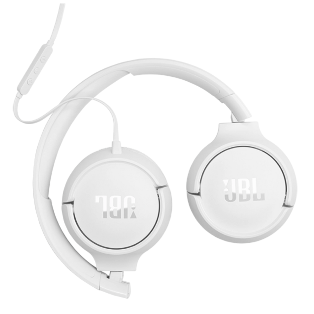 אוזניות קשת חוטיות JBL Tune 520C USB-C - צבע לבן שנה אחריות ע"י - יבואן הרשמי
