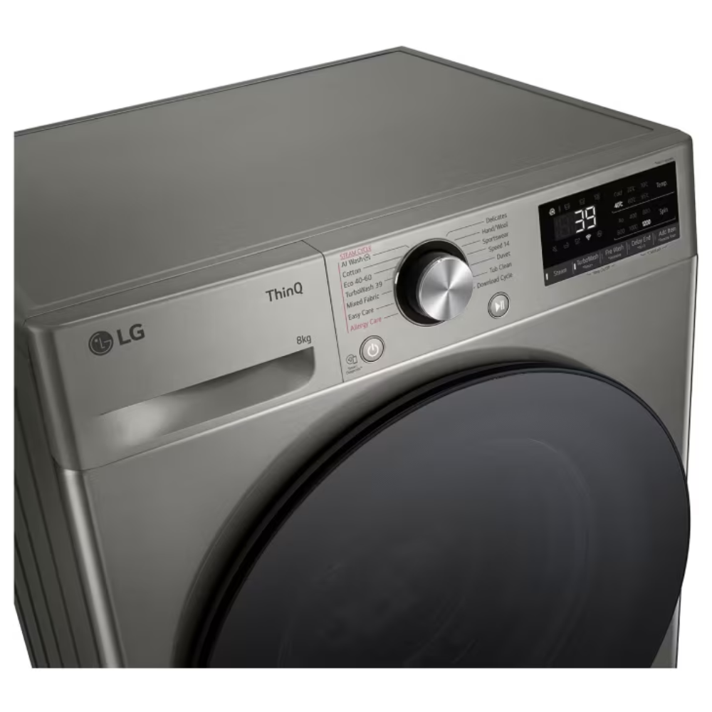 מכונת כביסה פתח חזית - 8 ק"ג LG WFS8214GBB - יבואן רשמי