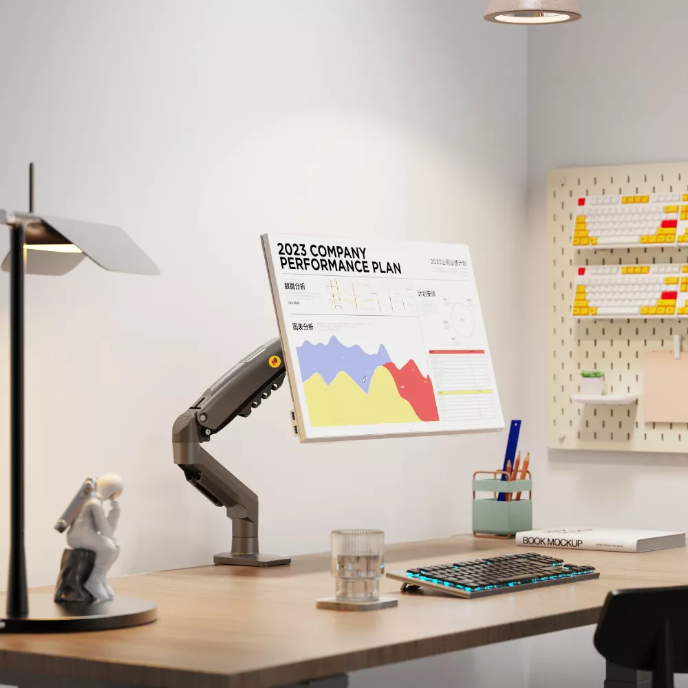 זרוע שולחנית דו מפרקית ארגונומית למסך מחשב עד 30″ Audio Line 6943223110382 - יבואן רשמי