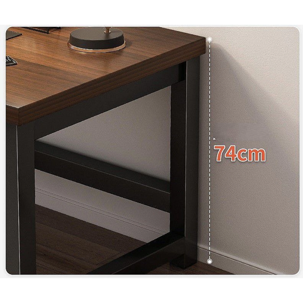 שולחן מחשב כתיבה 160 ס"מ צבע עץ בשילוב שחור דגם Rosso Italy RSM-3132 - יבואן רשמי