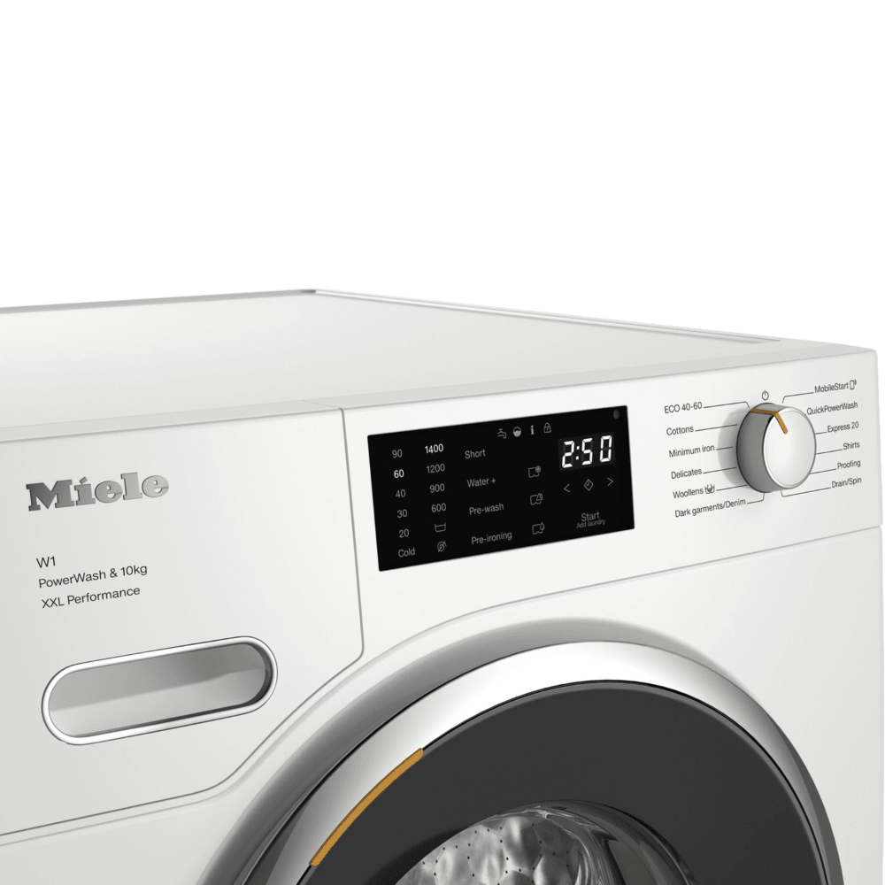 מכונת כביסה פתח חזית 10 ק"ג Miele WWK 360 WCS במהירות 1400 סל"ד - תוצרת גרמניה - צבע לבן - K.B.V