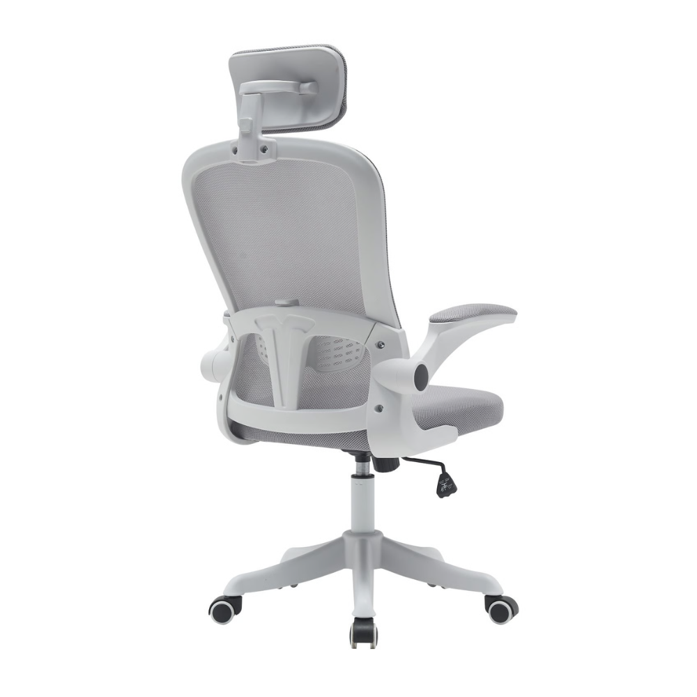 כסא מנהל אורטופדי דגם MSH-10-6 צבע אפור לבן ROSSO ITALY - יבואן רשמי