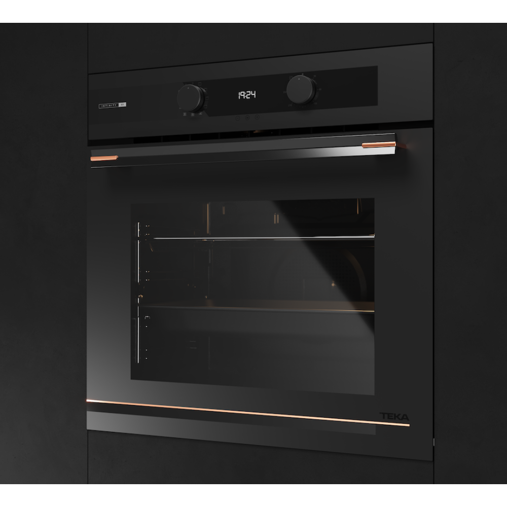 HLB 85G1 MaestroPizza תנור בנוי שחור מט TEKA - יבואן רשמי