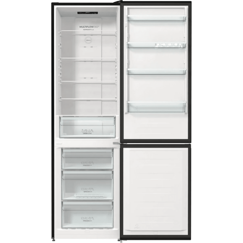 מקרר מקפיא תחתון 331 ליטר Gorenje HY-NRK6202EBXL4 - גימור נירוסטה מושחרת - K.B.V