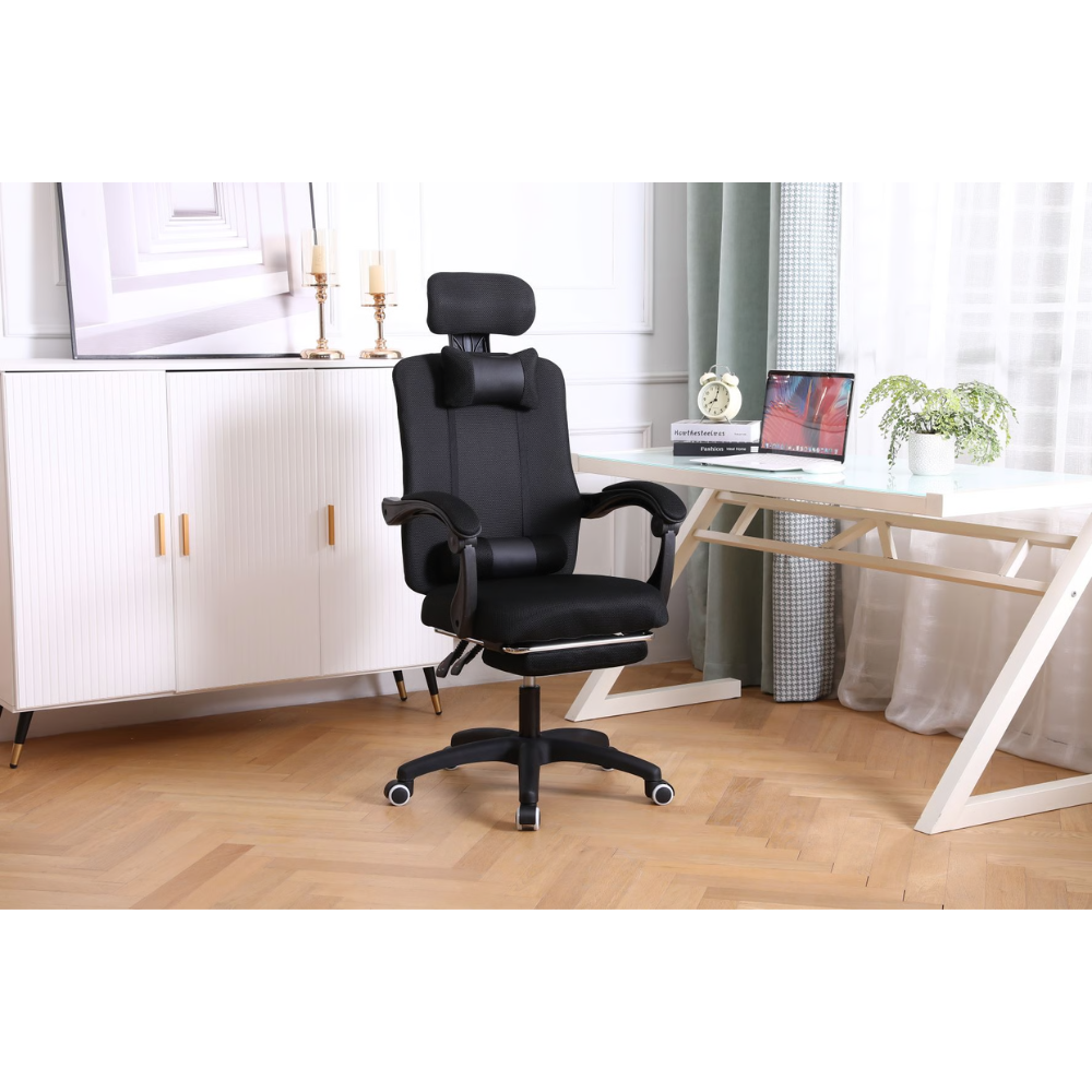 כסא מנהל אורטופדי Rosso Italy MSH-3-65 - צבע שחור - יבואן רשמי