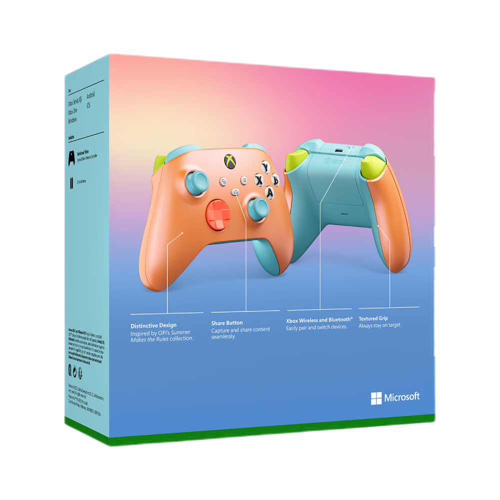 בקר אלחוטי XBOX Wireless Controller Sunkissed Vibes - צבע כתום שנה אחריות ע"י - יבואן הרשמי