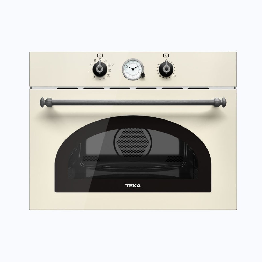 מיקרוגל בנוי קומפקטי בעיצוב כפרי MWR 32 Vanilla silver TEKA 3 פונקציות בישול - יבואן רשמי