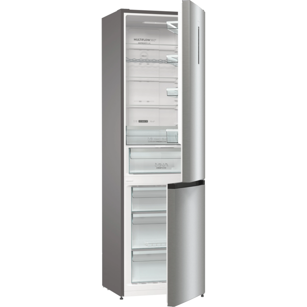 מקרר מקפיא תחתון 353 ליטר Gorenje NRK6202AXL4 - גימור נירוסטה
