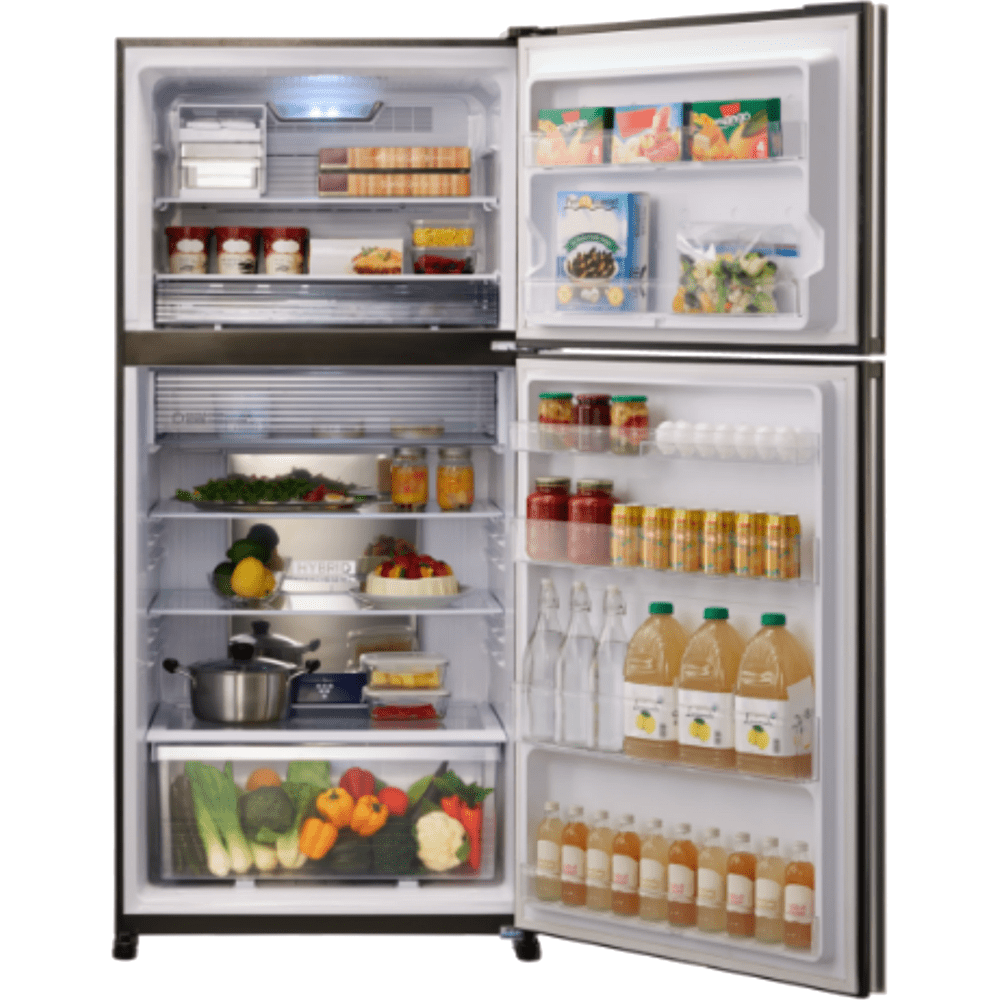 מקרר מקפיא עליון 556 ליטר נטו Sharp SJ-3655-BS עם התקן שבת מובנה - גימור נירוסטה בהירה - K.B.V