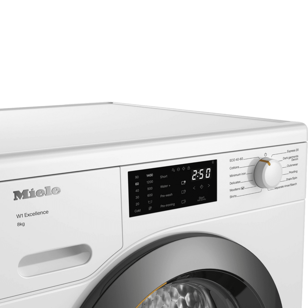 מכונת כביסה פתח חזית 8 ק"ג Miele WED 025 WCS במהירות 1400 סל"ד - צבע לבן - K.B.V