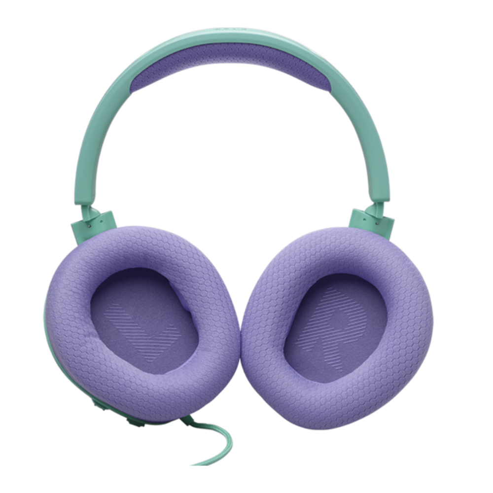 אוזניות גיימינג חוטיות JBL QUANTUM 100M2 - צבע ירוק /כחול אחריות ע"י - יבואן הרשמי