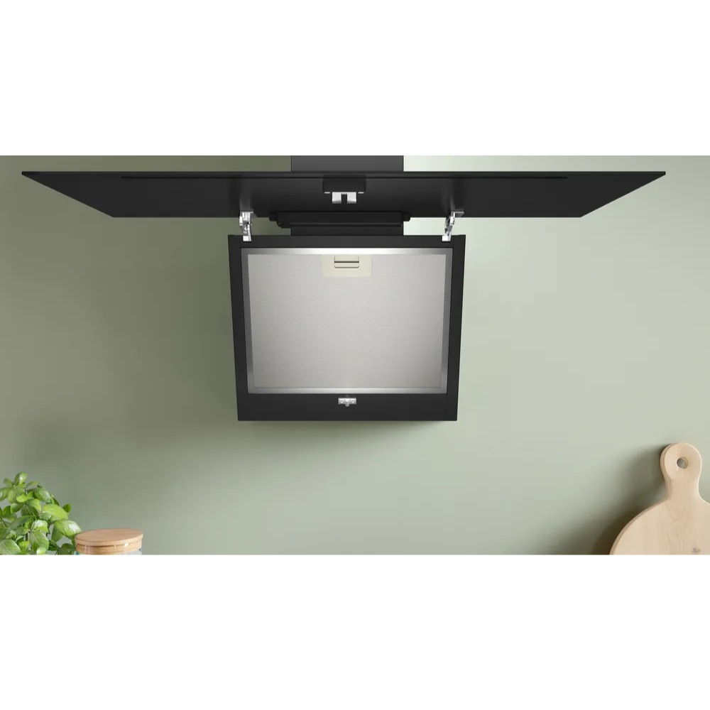 קולט אדים ארובה 80 ס"מ זוויתי דגם DWK85DK60 בוש BOSCH זכוכית שחורה - יבואן רשמי