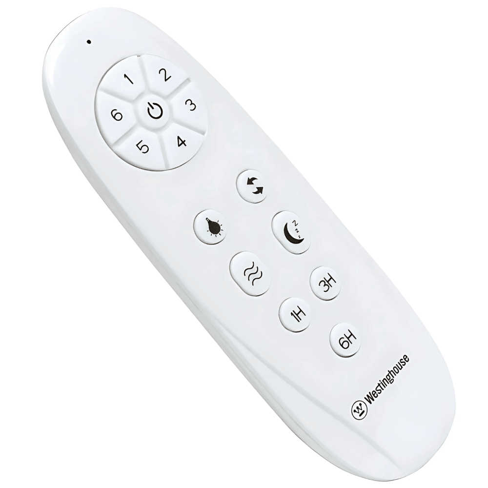 מאוורר תקרה מנוע DC עם שלט Westinghouse Montana 28W "42 - צבע לבן - K.B.V