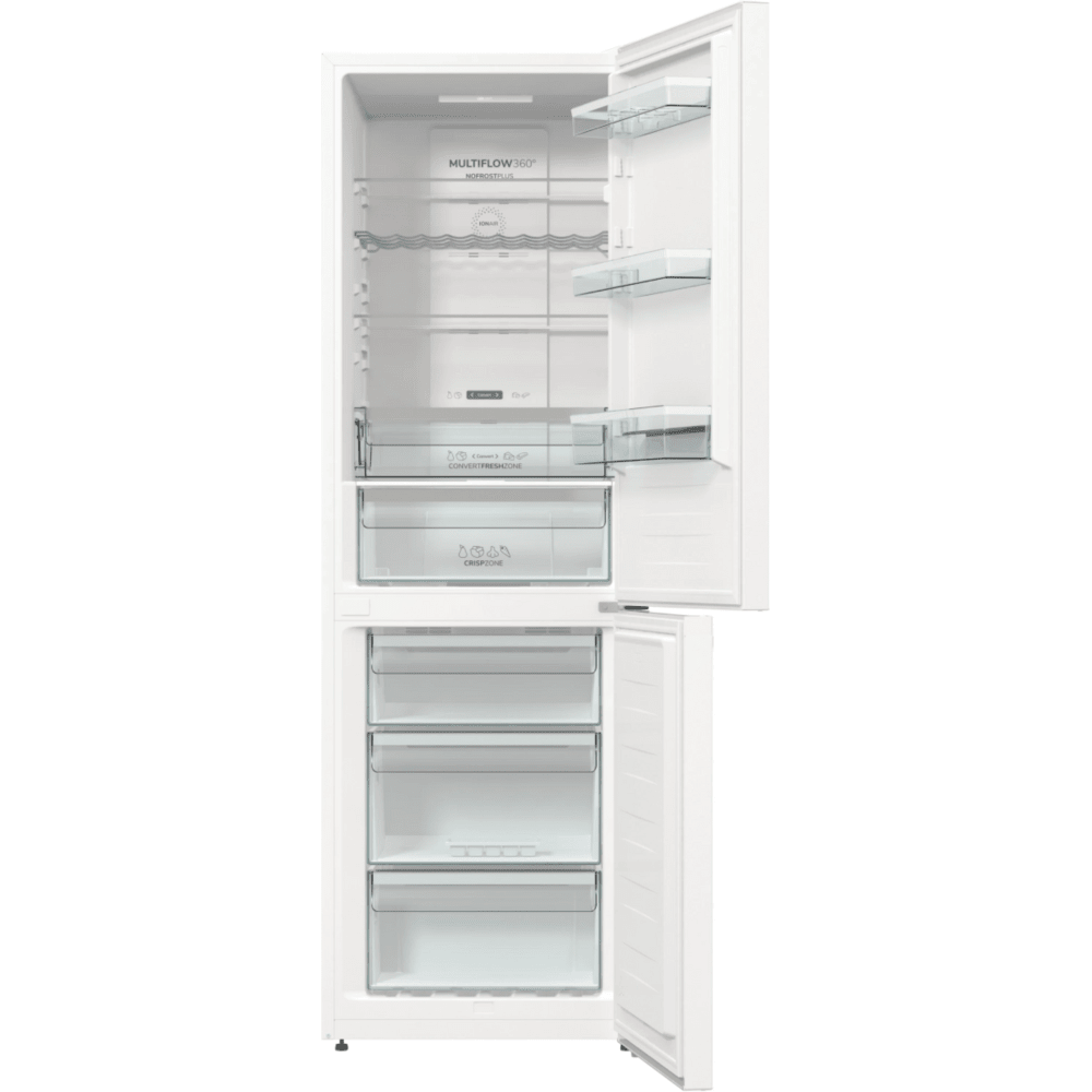 מקרר מקפיא תחתון 300 ליטר נטו Gorenje NRK6192AW4 - גימור לבן - K.B.V