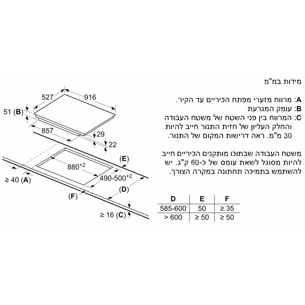 כיריים אינדוקציה BOSCH בוש PXV975DV1E - יבואן רשמי