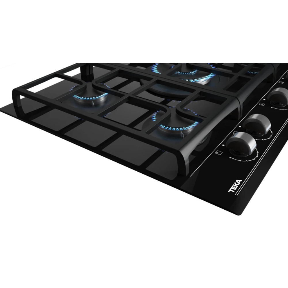 כיריים גז מזכוכית ברוחב 70 ס"מ עם פונקציית ExactFlame 5 מבערים TEKA GZC 75330 XB - יבואן רשמי