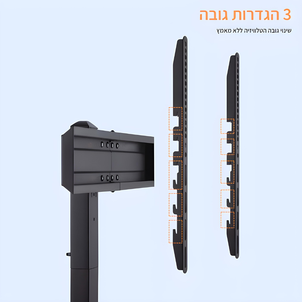 מעמד אוניברסלי למסכים עד 70″ עם בסיס זכוכית Audio Line STA-6 - יבואן רשמי