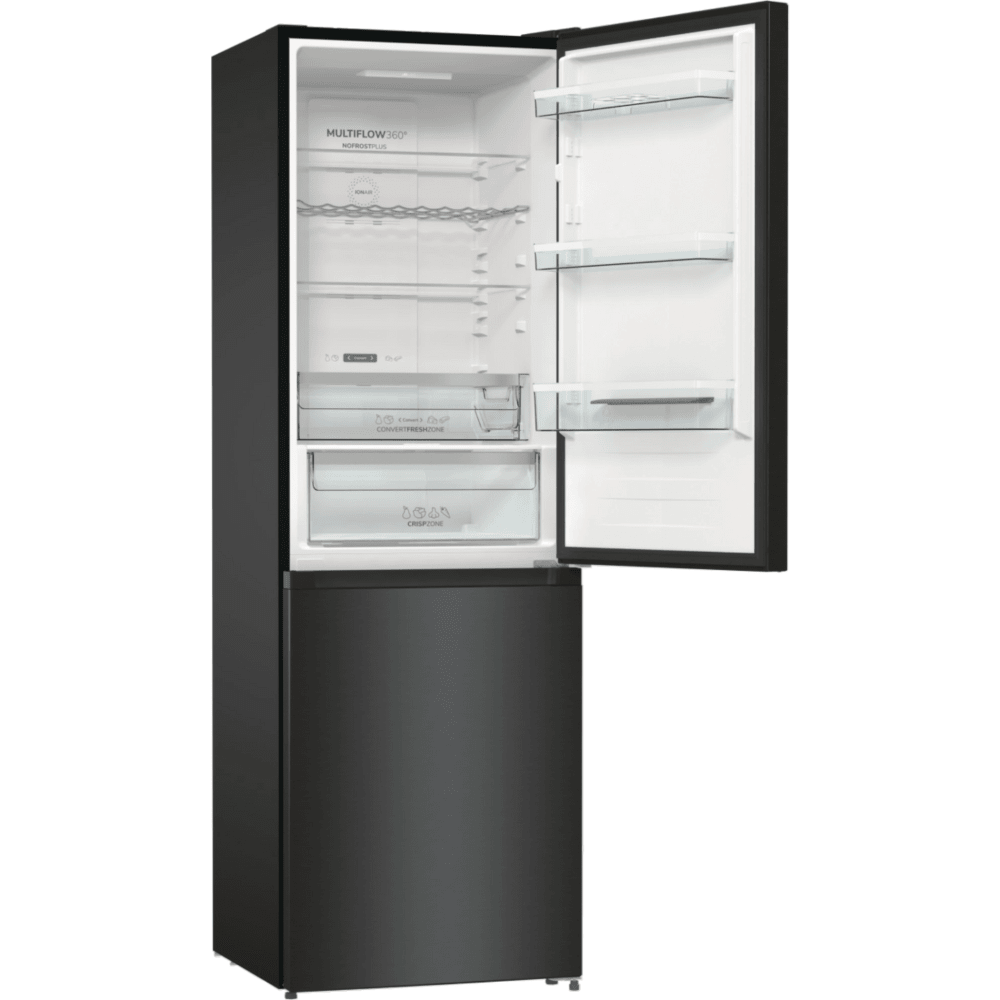 מקרר מקפיא תחתון 300 ליטר Gorenje NRK619EABXL4 יחידה - צבע נירוסטה מושחרת - K.B.V