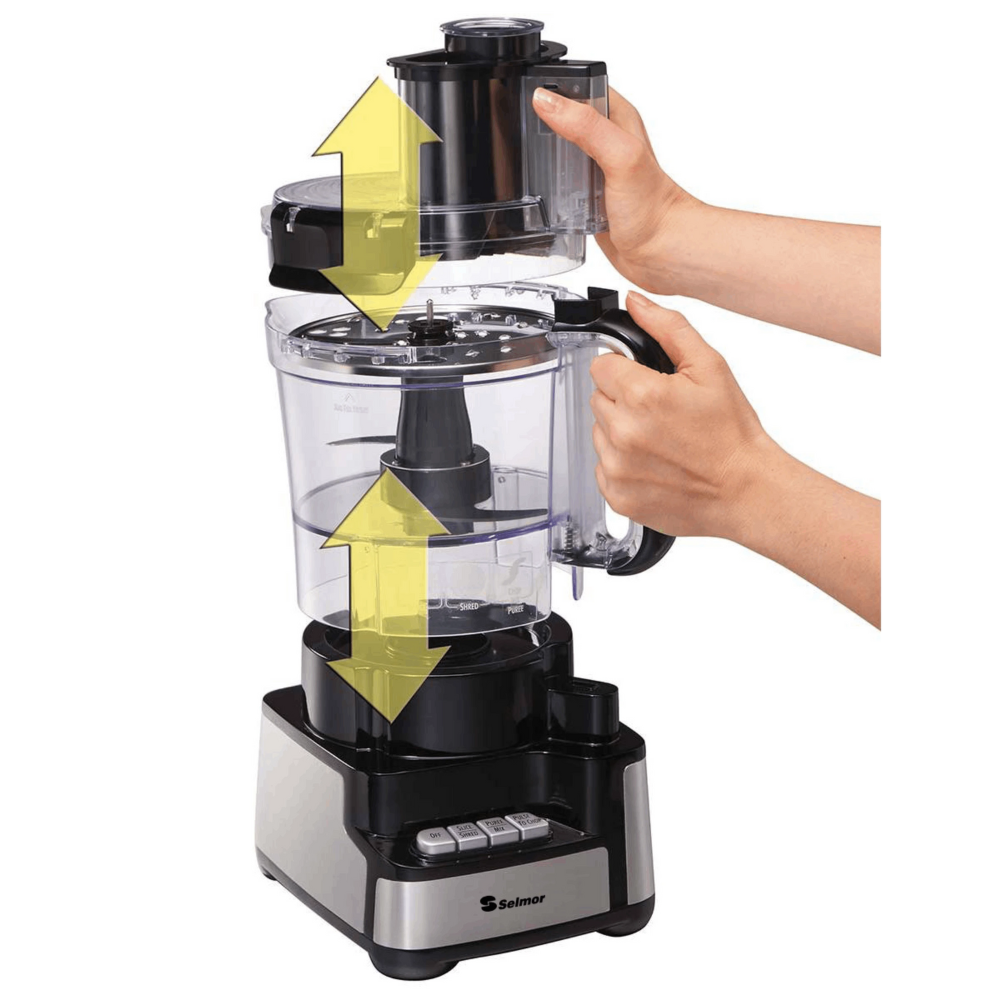 מעבד מזון עם פיה רחבה וקערה ענקית 2.8 ליטר Selmor SE-8400 - שנה אחריות ע"י - יבואן הרשמי