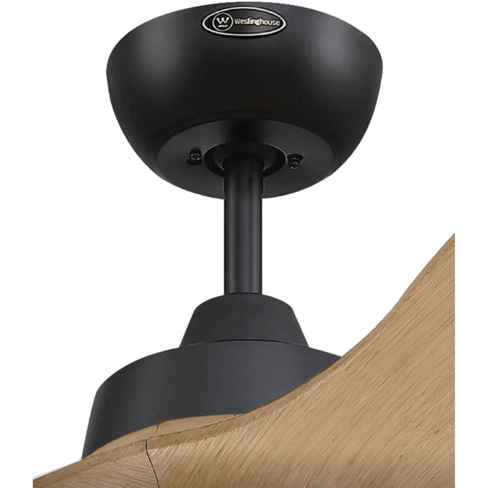 מאוורר תקרה עם שלט Westinghouse Montana 52" CCT DC 24W - צבע שחור בשילוב עץ - K.B.V