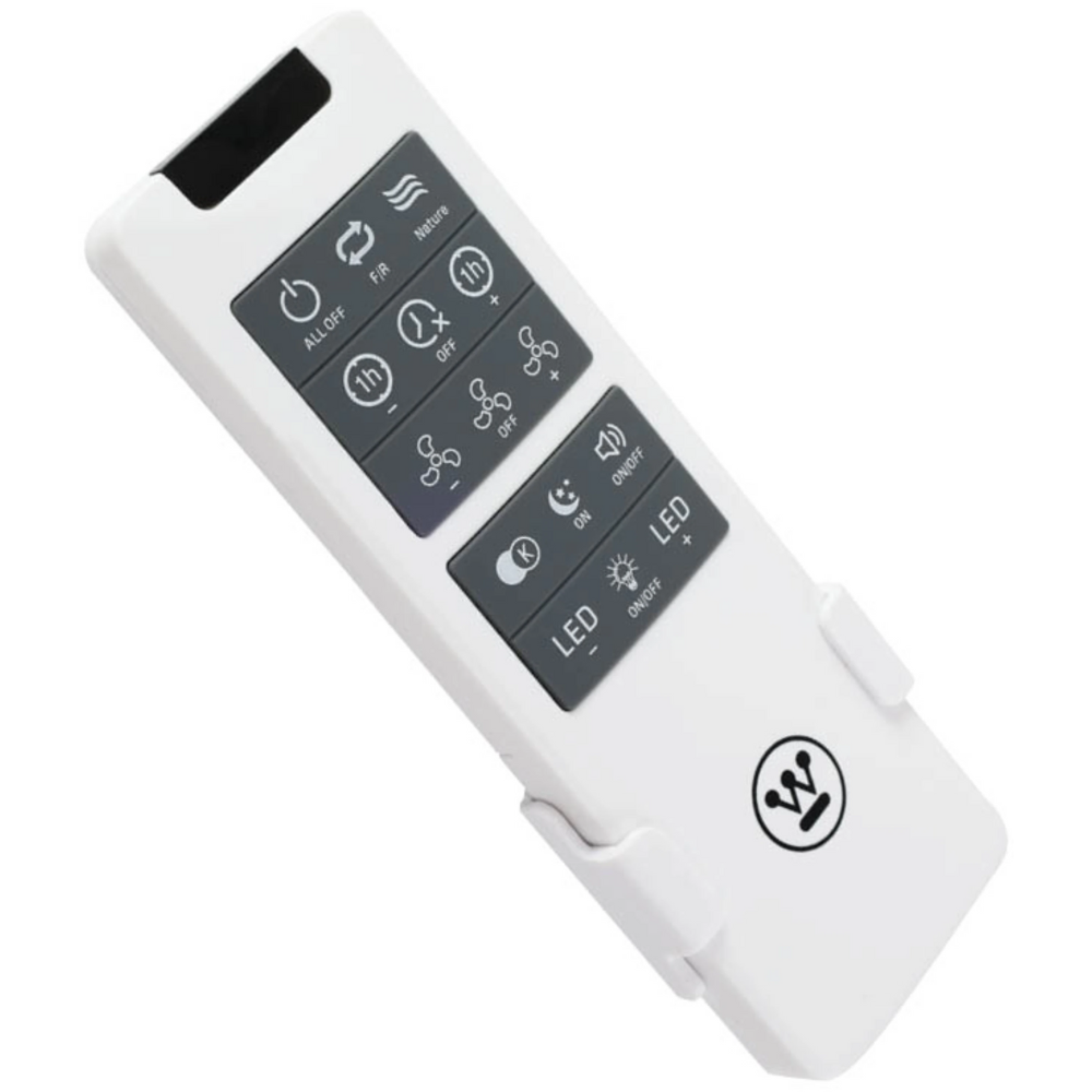 מאוורר תקרה כנפיים מתקפלות עם שלט ולד מובנה Westinghouse Laguna 40W "42 - צבע לבן שנתיים אחריות ע"י - יבואן הרשמי