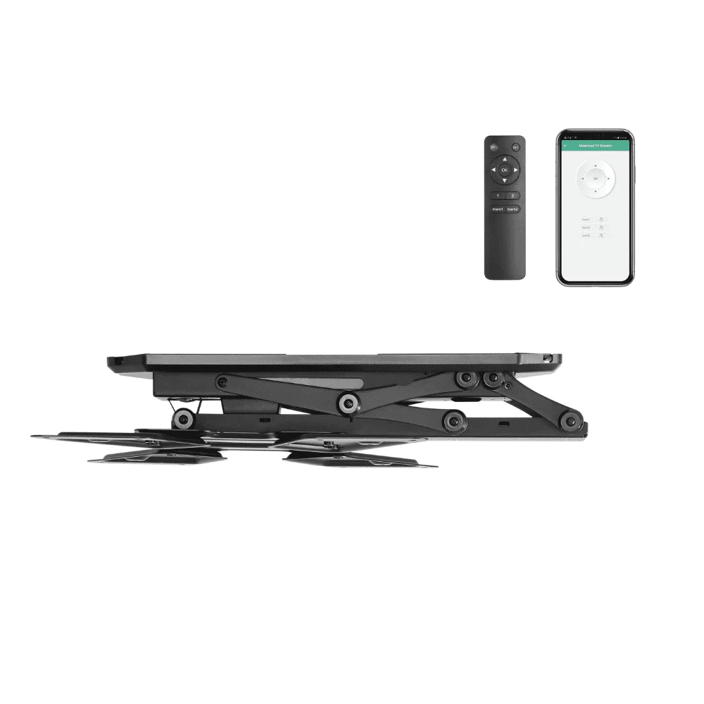 זרוע חשמלית תקרתית מתקפלת חכמה לגודל מסך עד 55″ Lumi Legend / Brateck PLB-M0544AI - יבואן רשמי