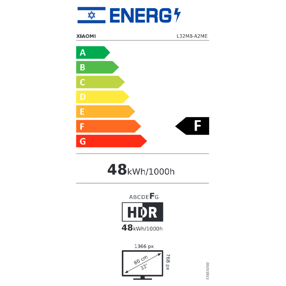 טלוויזיה חכמה Xiaomi 32" TV A Pro L32M8-A2ME Google TV - K.B.V