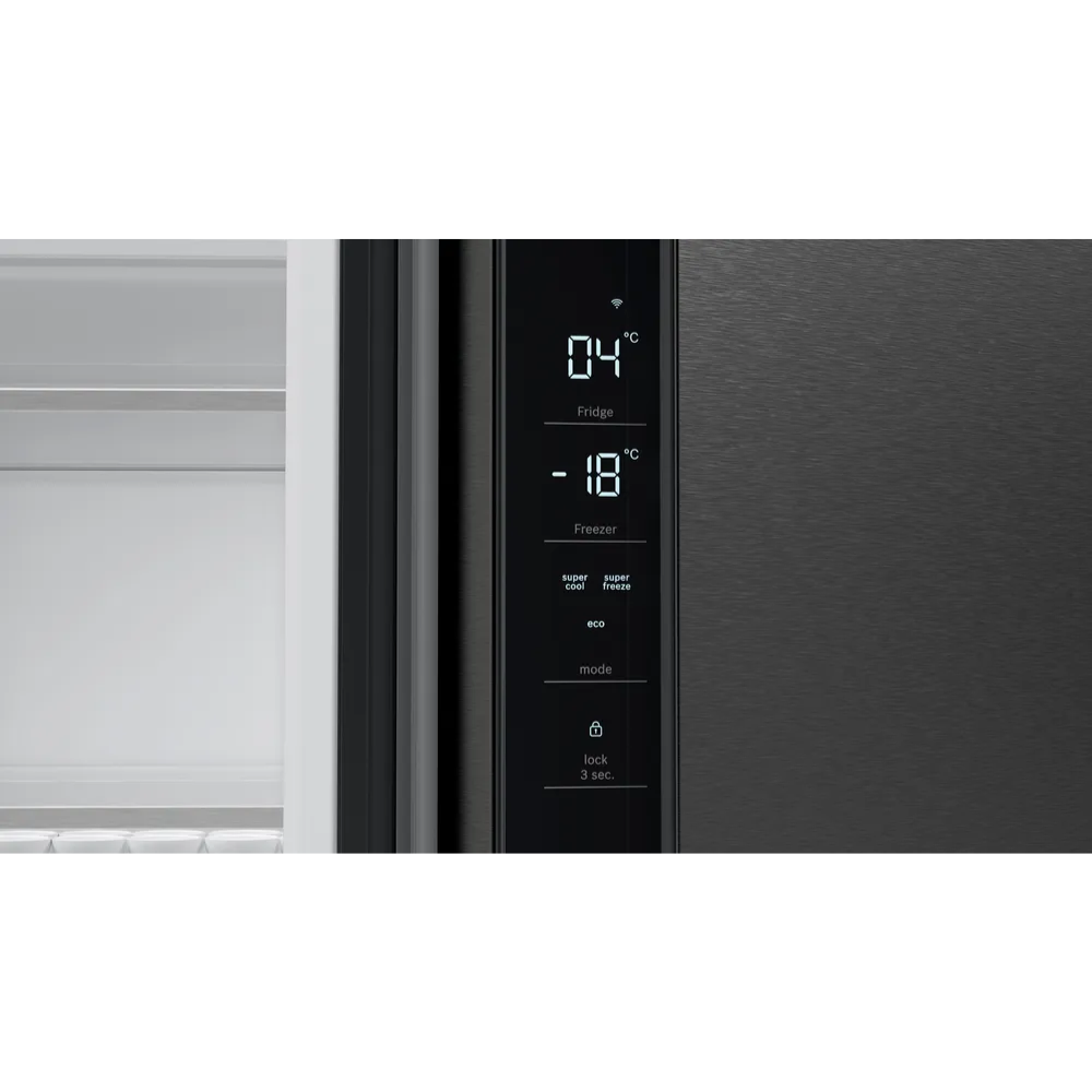 מקרר 4 דלתות 605 ליטר דגם BOSCH KFN96AXEA בוש נירוסטה שחורה - יבואן רשמי
